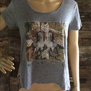 Real tree Woman’s top medium diamond sheer longer back 2/15.00 SALE 👨🏼‍🚒